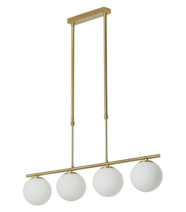 Lámpara de Techo Ronda 4 Luces Latón Mate