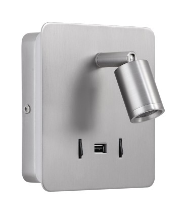 Diseño elegante y funcional. El Aplique Romea es la pieza que define el estilo y la iluminación de tu pared, con usb