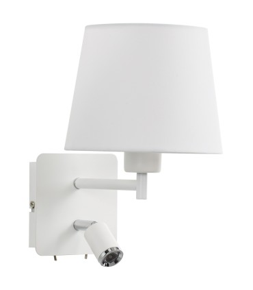 Aplique MAILAND en Blanco Mate. La elección minimalista para una luz limpia que se integra perfectamente en la pared.