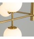 Lámpara dorada colgante Doris 95cm – Diseño moderno en oro opal
