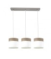 REGLETA CLOE  NIQUEL/BLANCA-MADERA GRIS