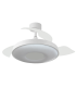 Ventilador Retráctil Paris Blanco | Aspas Ocultas y Luz LED
