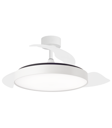 Ventilador Retráctil Sidney Blanco | Aspas Ocultas - Lámparas Lidia